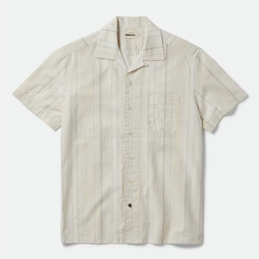Taylor Stitch Cream Casual Button Down Shirt